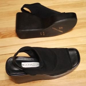 From Anita's Closet Donald J Pliner Legal Black 6.5M Platform Shoes, 4inchHeel